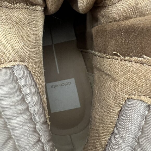 Dolce Vita Nyree Tan Multi Leather Nylon Ankle Boots Women’s 9 - Picture 9 of 10